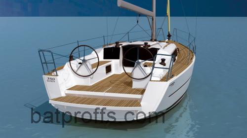 Dufour 350 Grand Large tekniska specifikationer 